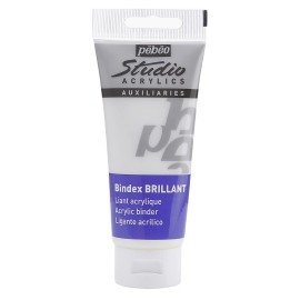 Acrílico Ligante Pebeo Studio Bindex Brillante Tubo 100ml