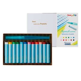 Barras De Pastel Acuarelables Pentel GHW1-24 Con Pincel De Agua Set 24 Piezas