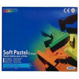 Barras De Pastel Seco En Colores Caja Con 24 Piezas Mungyo
