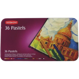 Barras Pastel 36005 Derwent Estuche Metálico Con 36 Piezas