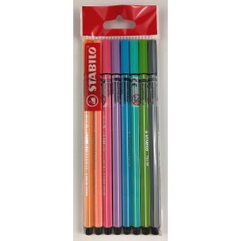 Blister c/8 marcadores Stabilo Pen 68