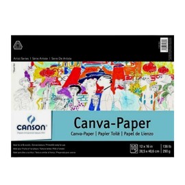 Block De Dibujo Canson Canva 10 Hojas De Papel 290g 30.5x40.6cms