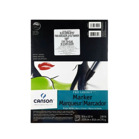 Block De Dibujo Canson Para Marcador Layout Marker 70g