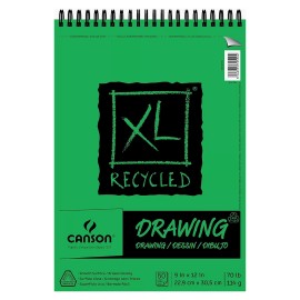 Block De Dibujo Canson XL Drawing Recycled 114g 22.9x30.5cm