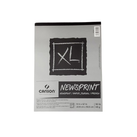 Block De Dibujo Canson XL Newsprint 22.9x30.5cm 49g