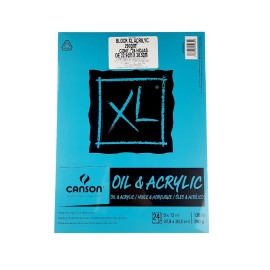 Block De Dibujo Canson XL Oil Acrylic 22.9x30.5cm 290g