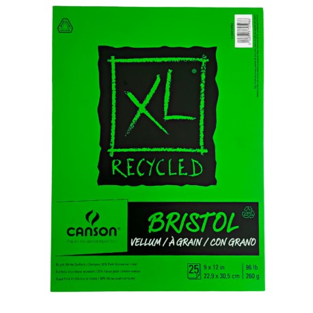 Block De Dibujo Canson XL Recycled Bristol 260g 22.9x30.58 cm