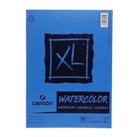 Block De Dibujo Canson XL Watercolor 30 Hojas Para Acuarela 22.9X30.5 CM