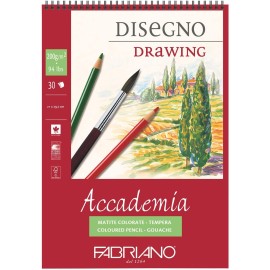 Block De Dibujo Fabriano Academia Drawing 200g 21x29.7 Cm 30 Hojas