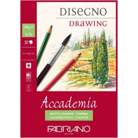 Block De Dibujo Fabriano Academia Drawing 21x29.7cm 30 Hojas