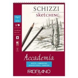 Block De Dibujo Fabriano Accademia Sketching, 120g medida 21x29.7cms con 50 Hojas
