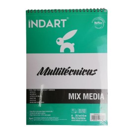 Block De Dibujo Mix Media Multitécnicas Indart 180grs
