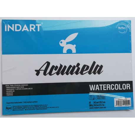 Block De Dibujo Watercolor Indart A3
