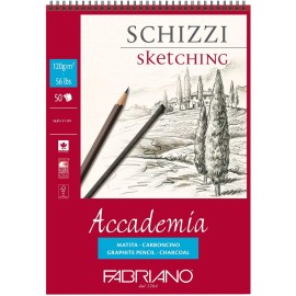 Block Fabriano Academia Sketching 14.8x21cm 50 Hojas