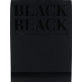 BLOCK FABRIANO BLACK SMOOTH 24X32CM 20 HOJAS