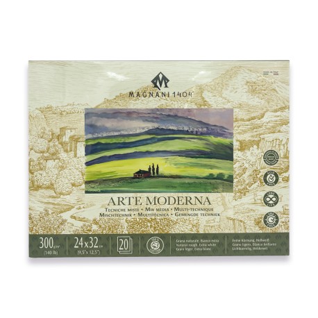 BLOCK MAGNANI 1404 ARTE MODERNA 300G 24X32CM  20 HOJAS