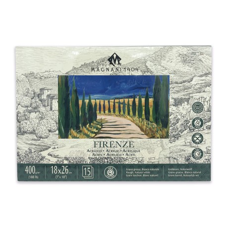 BLOCK MAGNANI 1404 FACRILICO 400G 18X26CM FIRENZE 15 HOJAS