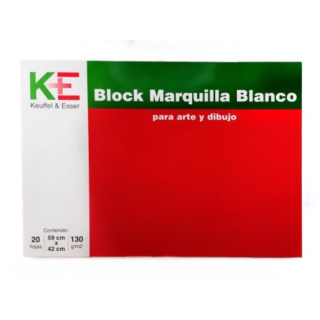 Block Marquilla K+E Para Arte Y Dibujo 59x42 cm 20 Hojas