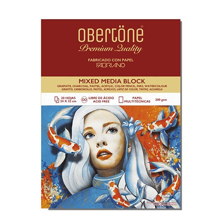BLOCK MIX MEDIA 24X32 200GRS OBERTONE
