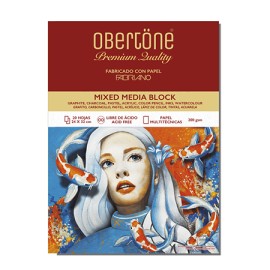 BLOCK MIX MEDIA 24X32 200GRS OBERTONE