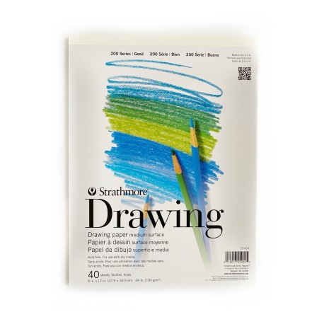 Block Strathmore Drawing 200 Series 22.9x30.5 cm 104 gr
