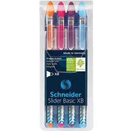 Bolígrafo Schneider Slider Basic XB Set Con 4 Piezas