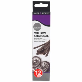 Caja C/12 Carboncillos de Sauce Simply Daler Rowney