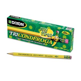CAJA C/12 LAPICES TICONDEROGA 2 HB JUMBO TRIANGULAR
