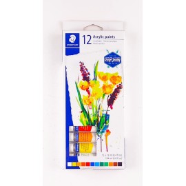Caja c/12 Tubos Acrylic Paints Staedtler