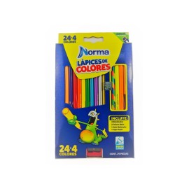 Caja C/28 Lápices De Colores Redondos Norma