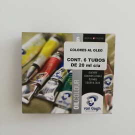 Caja C/6 Tubos De Oleo De 20ml Van Gogh Royal Talens