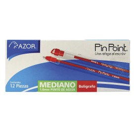 CAJA CON 12 BOLIGRAFO ROJO PIN POINT P/M 1.0MM