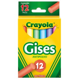 CAJA CON 12 GISES COLORES CRAYOLA