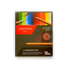 Caja Con 12 Lapices De Colores Luminance 6901 Carandache