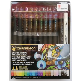 Caja con 22 marcadores Chameleon Deluxe Pen Set