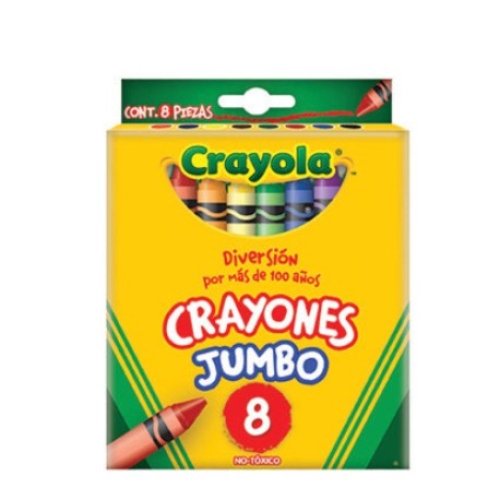 CAJA CON 8 CRAYONES JUMBO CRAYOLA