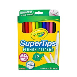 CAJA DE SUPERTIPS CON 12 PIEZAS. CRAYOLA
