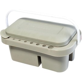 Caja Plástica Multifuncional para Pinceles, 22.7x11.4x13.3cms