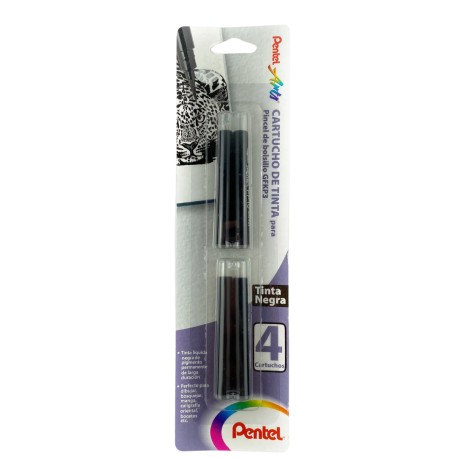 Cartucho De Tinta Pentel FP10 Para Pincel De Bolsillo GFKP3