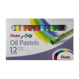 Colores Pastel Aceite Pentel Caja con 12 Piezas