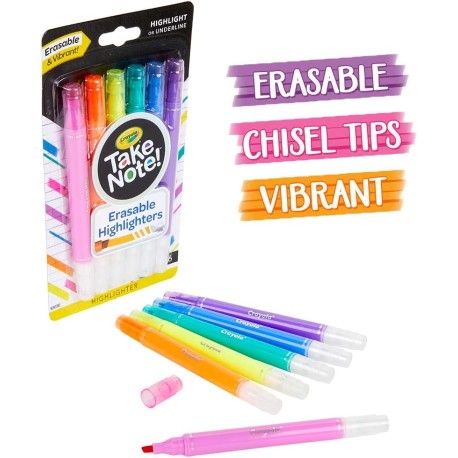 CRAYOLA Take Note 6 marcatextos lavables