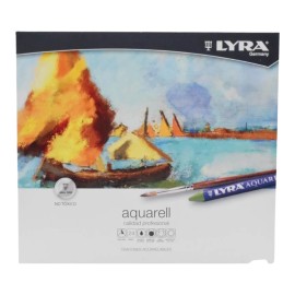 Crayones Acuarelables Lyra 46320 Profesional Set Con 24 Piezas