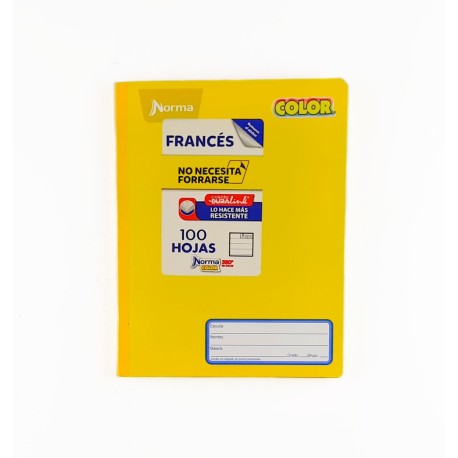 Cuaderno Francés Norma Color Raya