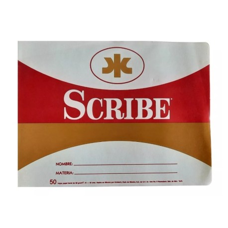 Cuaderno Scribe Forma Italiana Engrapado 50 Hojas 1 Pieza