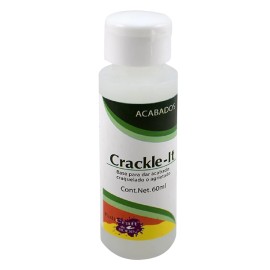 Emulsión Crackle-It Para Acabado Agrietado Policraft 60ml