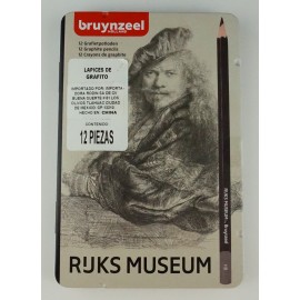 Est. Con 12 Lápices De Grafito 2h-9b Ruks Museum Bruynzeel