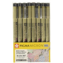 Estilógrafo Pigma Micron 005 Sakura Estuche Con 8 Piezas