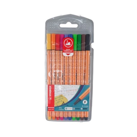 Estuche C/10 Rotuladores Stabilo Point 88