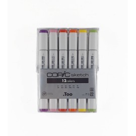 Estuche c/12 Marcadores Copic Sketch