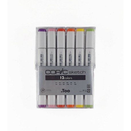 Estuche c/12 Marcadores Copic Sketch